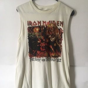 Iron Maiden cut off tank top